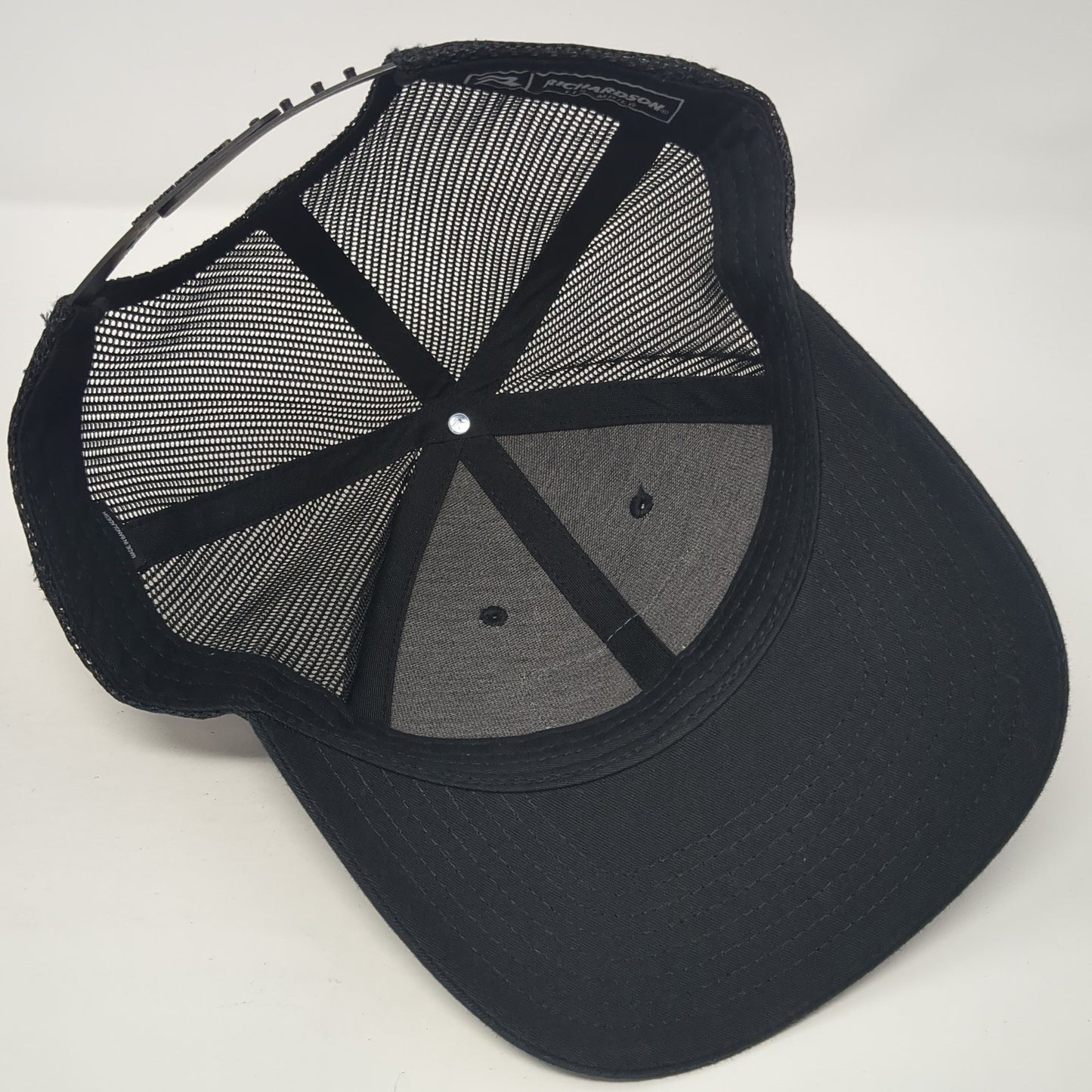 What's Next Patch Snapback Trucker Hat Black Large Mesh Back Richardson