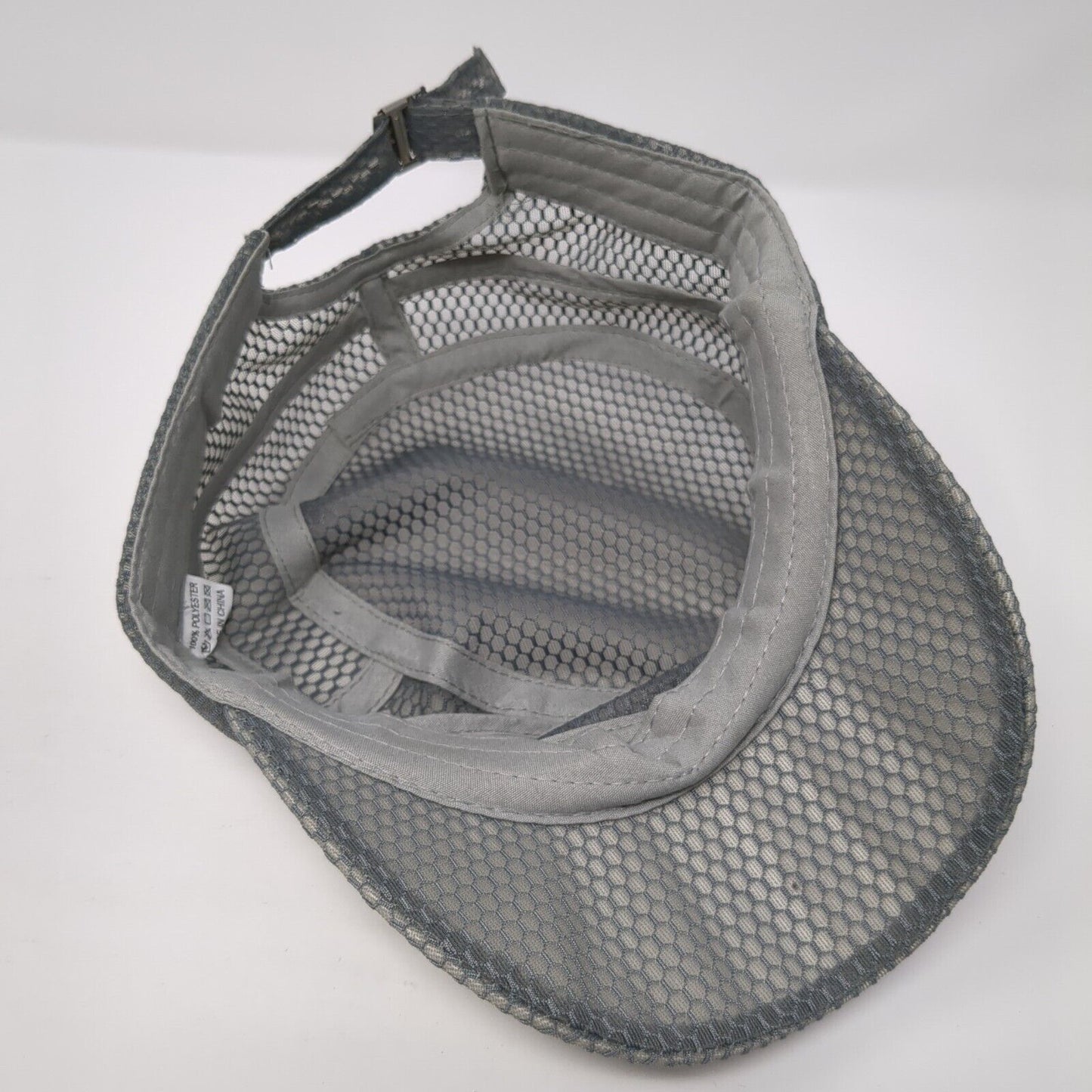 Unbranded Slideback Cadet Army Hat Gray One Size Adjustable Mesh Solid