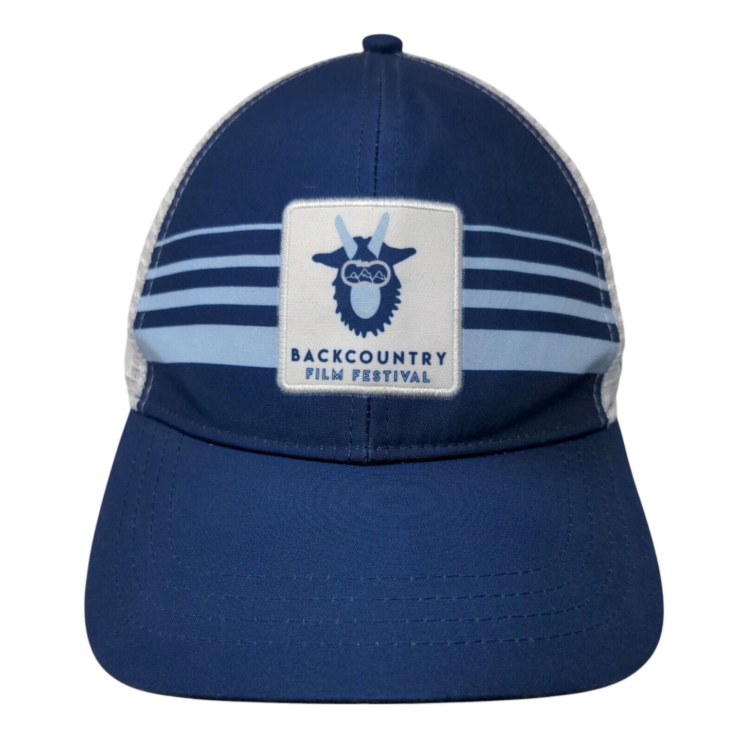 Backcountry Film Festival Snapback Mesh Back Trucker Hat Blue OSFM Boco
