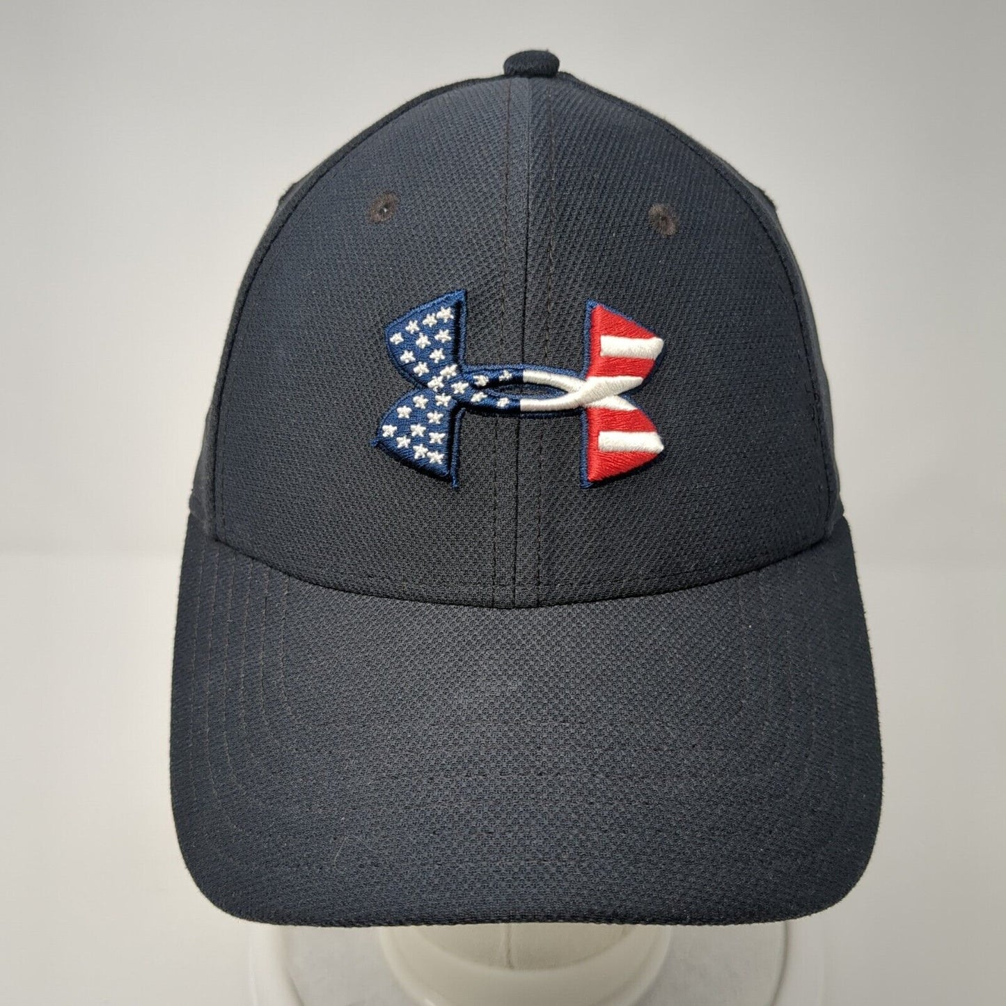 Under Armour Fitted Hat Blue M/L Classic Fit Embroidered Patriotic Freedom