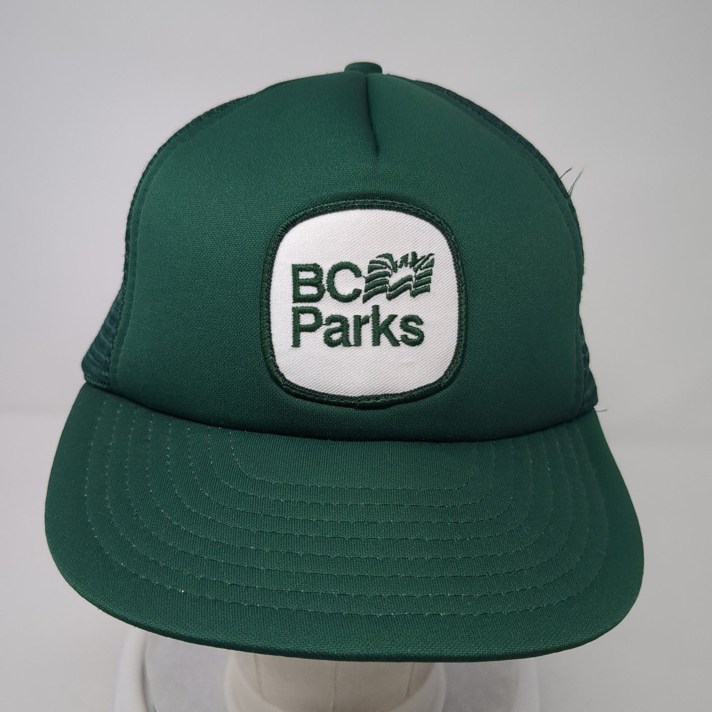 BC Parks Trucker Hat Green Large Adjustable Embroidered Mesh Back Wilson