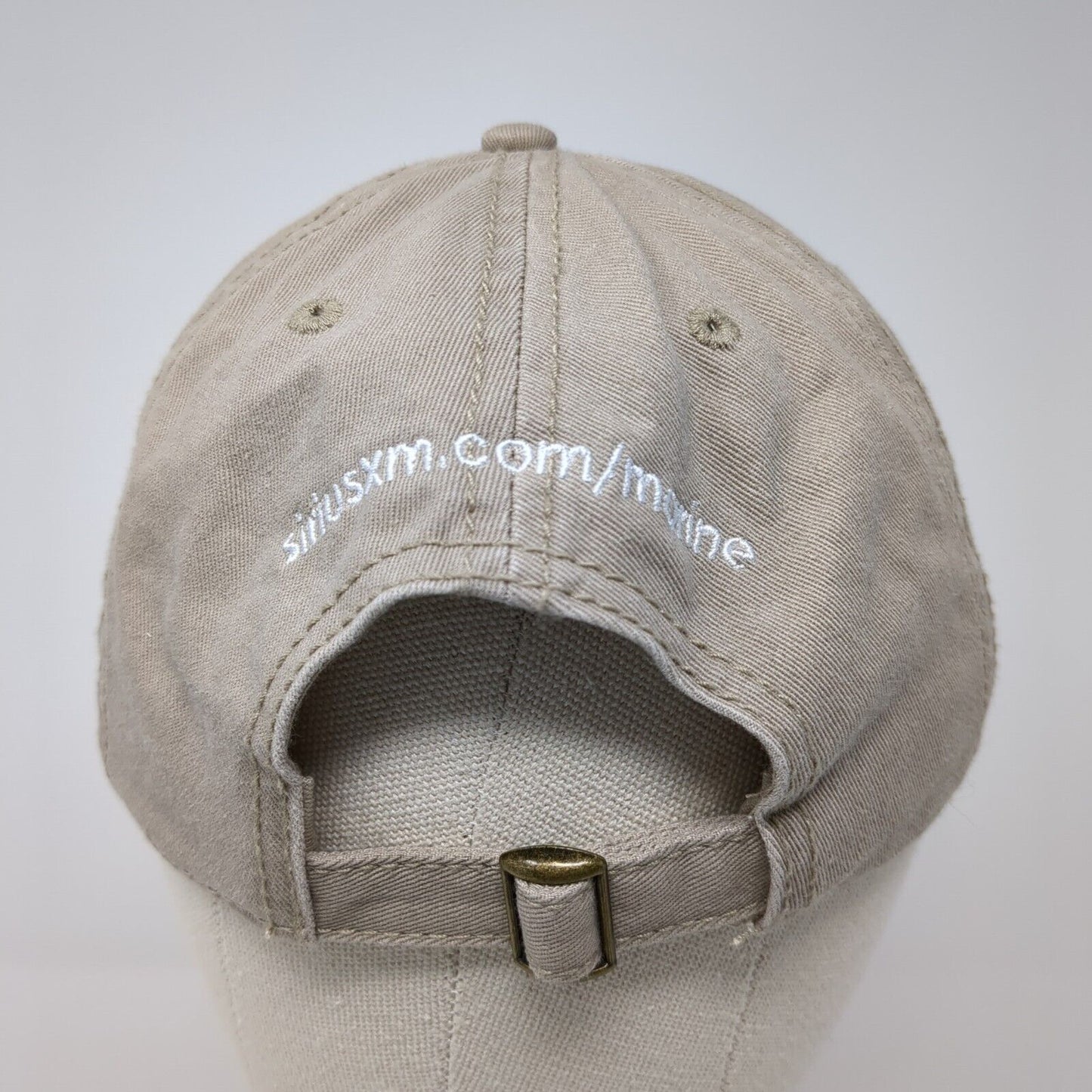 SiriusXM Marine Slideback Hat Tan One Size Embroidered Cap America