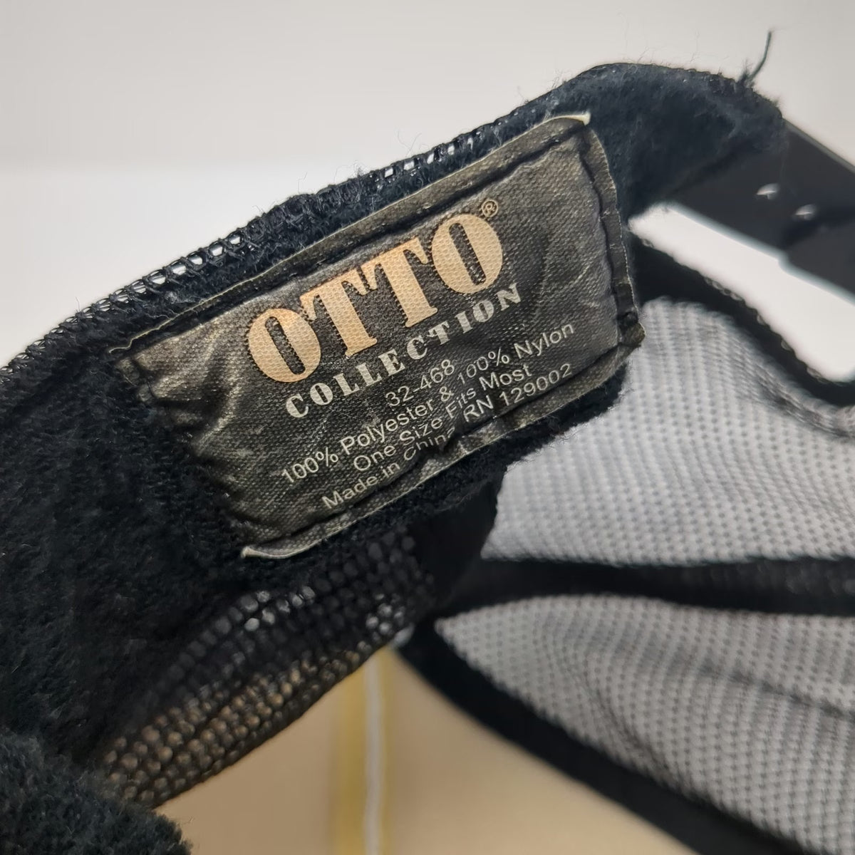 Otto Trucker Hat White Black One Size Hawaii Running Lab Retro Stripes Mesh Back