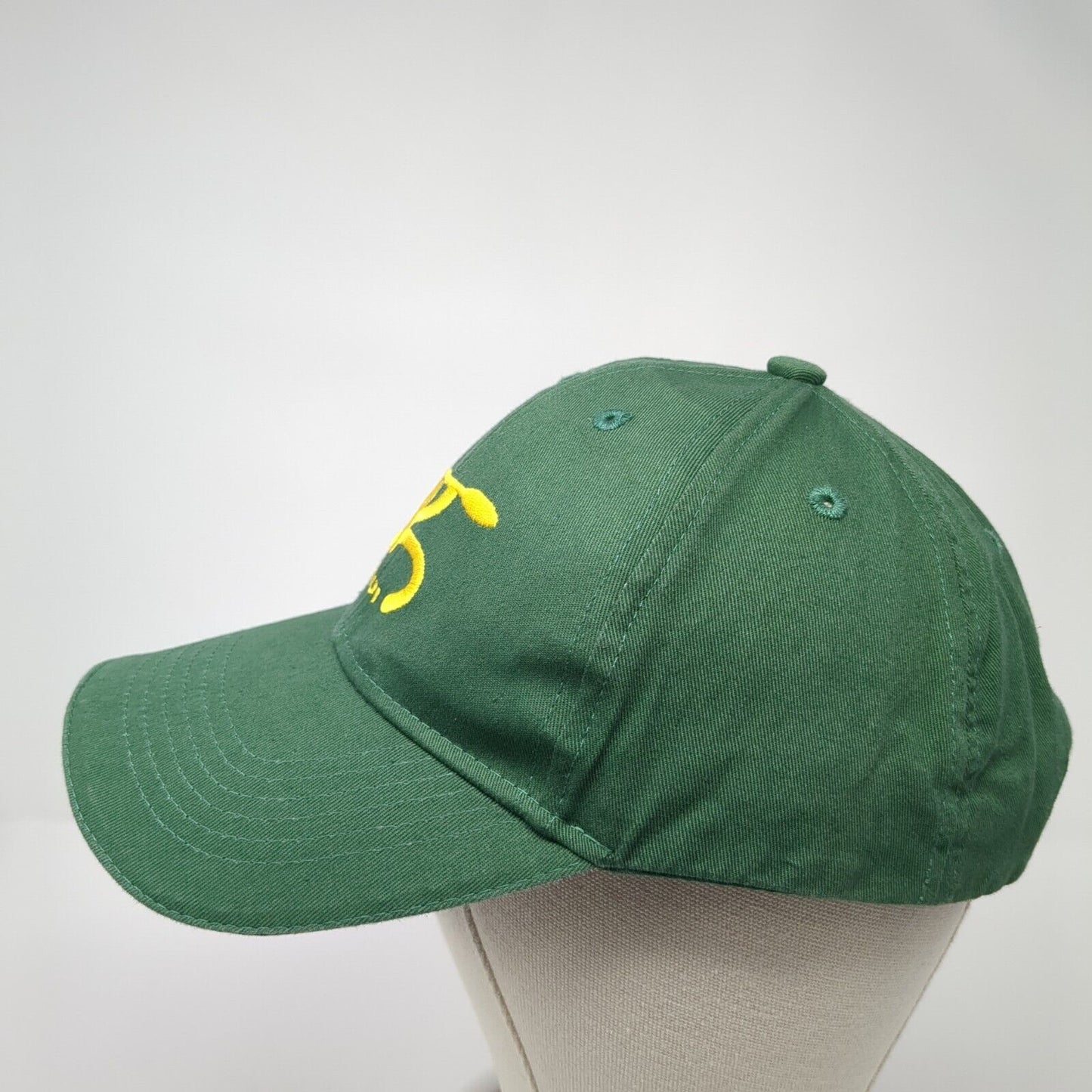 Maui Snapback Hat Green One Size Embroidered Logo Hawaiian Headwear