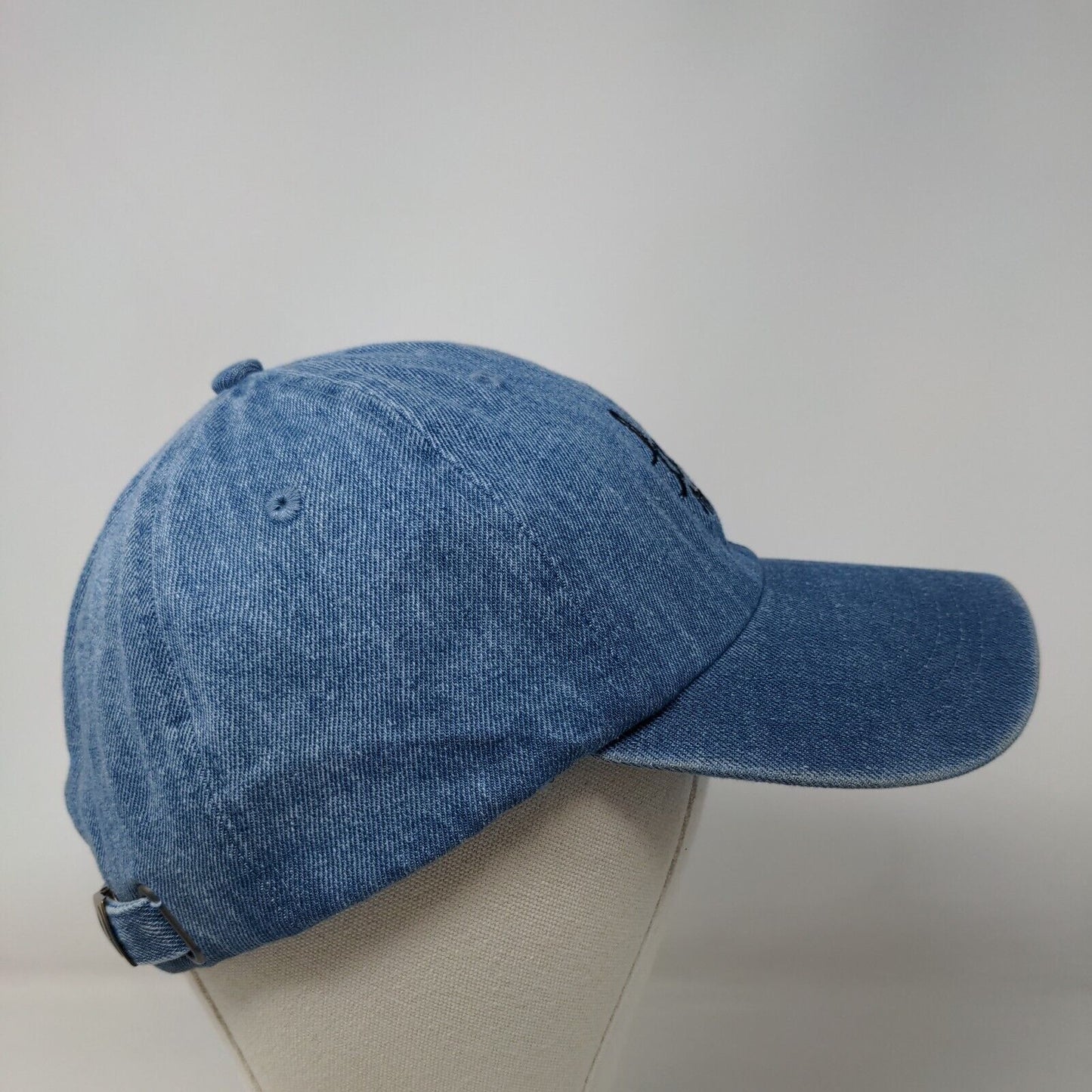 Babe Eyelashes Slideback Denim Hat Blue OSFA Embroidered Newhattan
