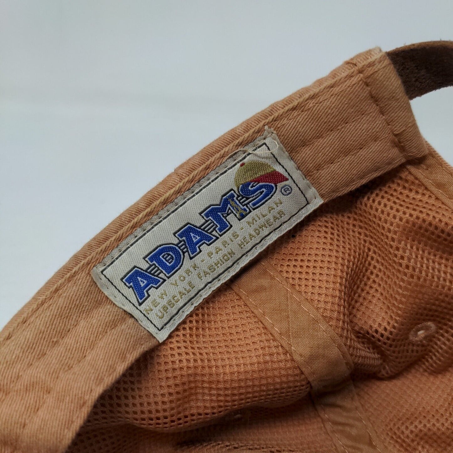 Nice To Meat You Slideback Hat Brownish-Orange One Size Leather Strap