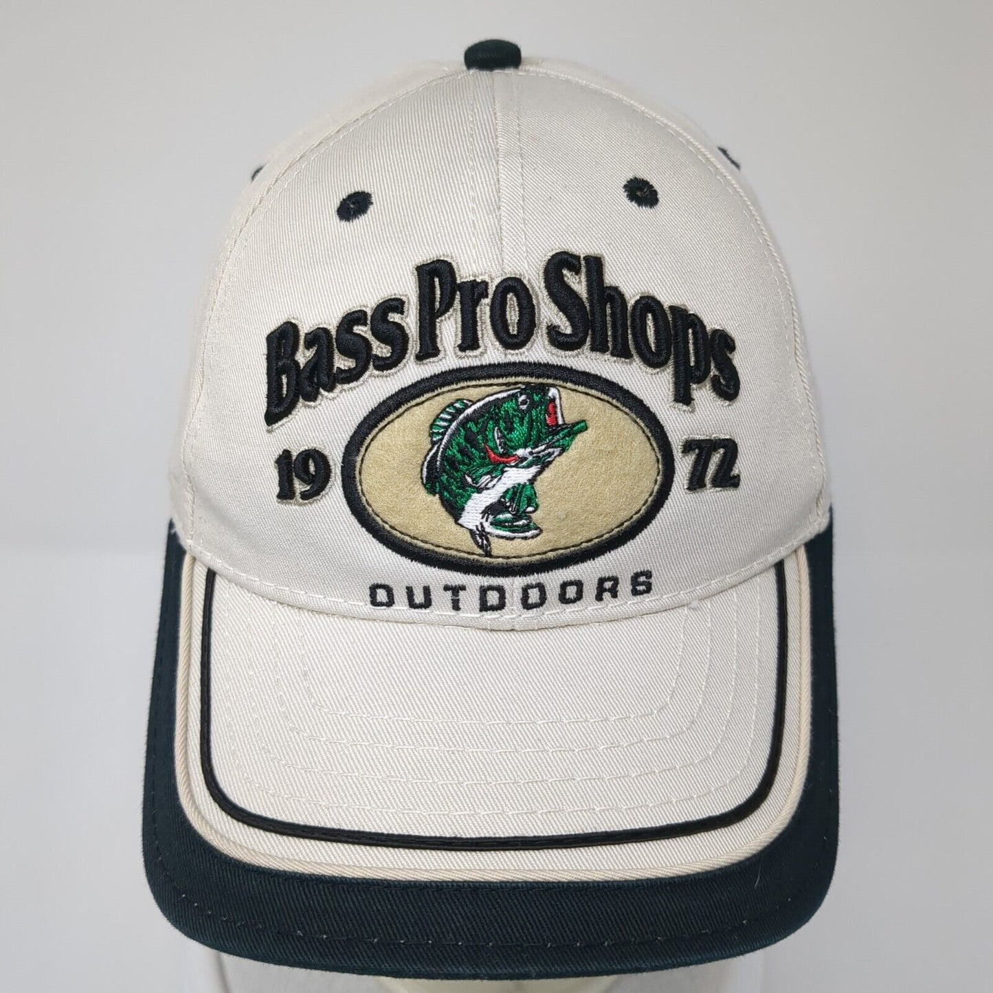 Bass Pro Shops Outdoors 1972 Slideback Hat Tan One Size Embroidered