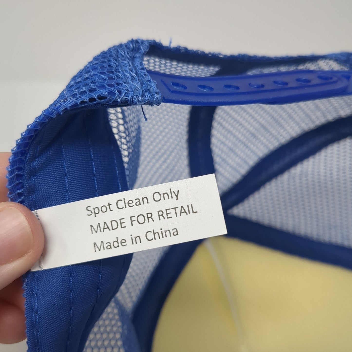 World's Best Dad Snapback Trucker Hat Blue One Size Adjustable Mesh Back