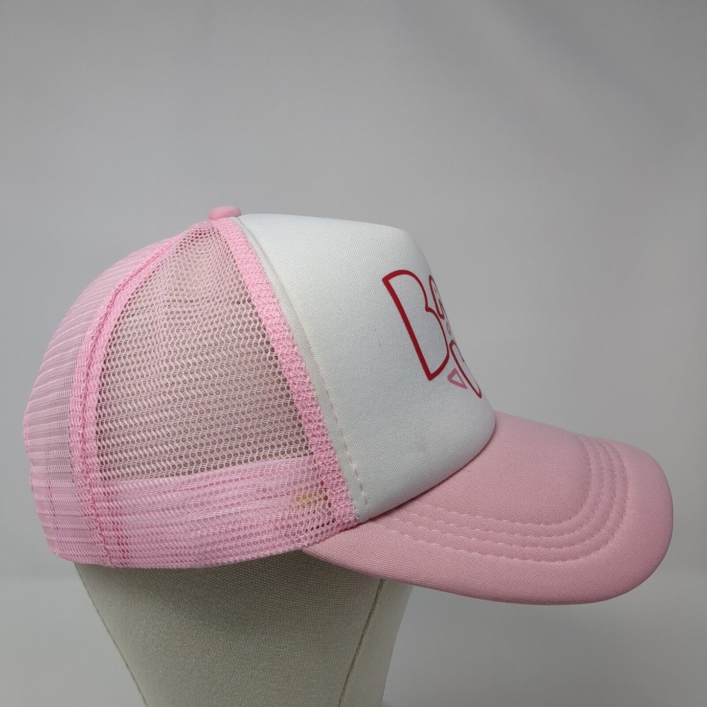 Baobab Snapback Mesh Back Trucker Hat Pink One Size Adjustable Outdoor