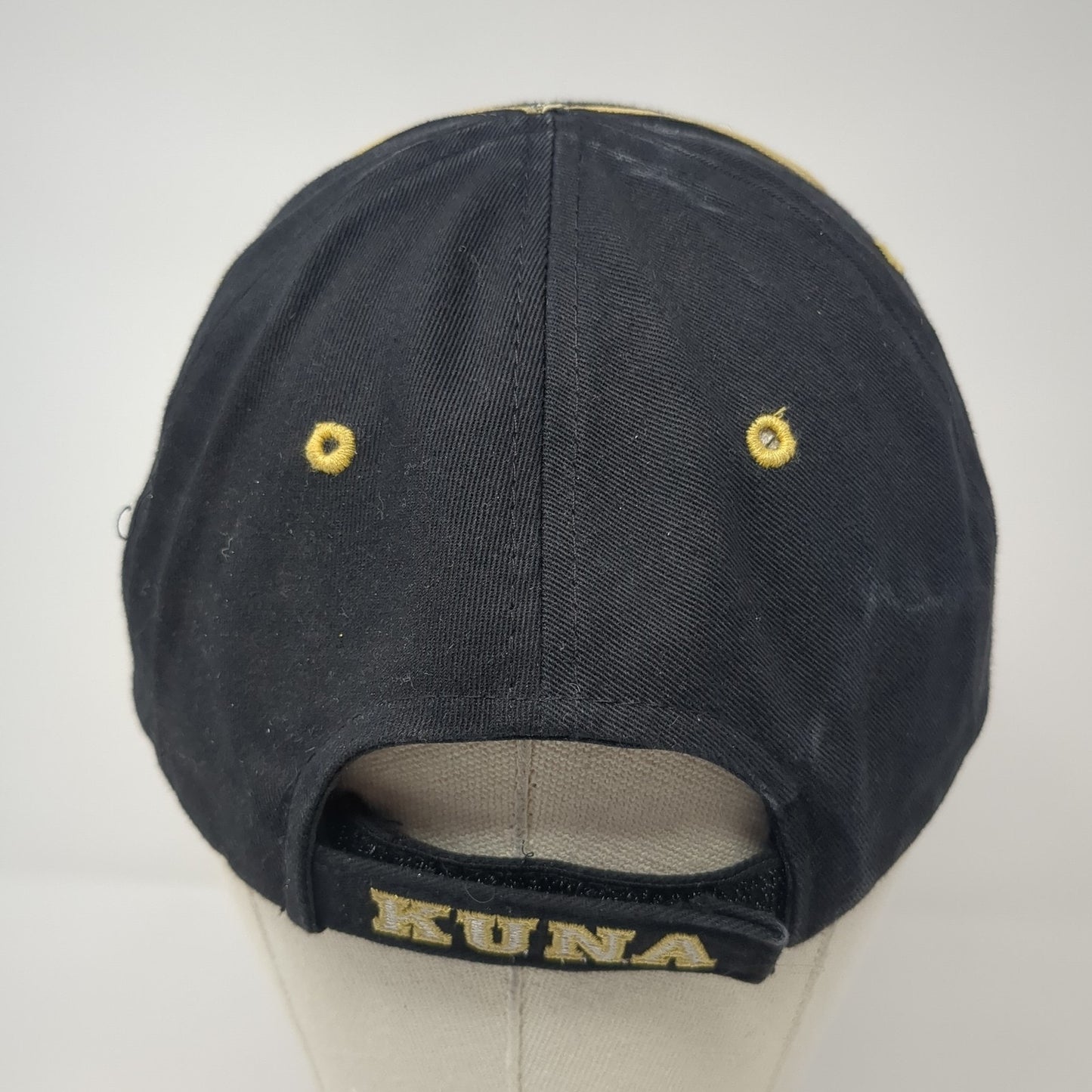 Letter K Kuna Strapback Hat Black One Size Adjustable Buck's Athletic