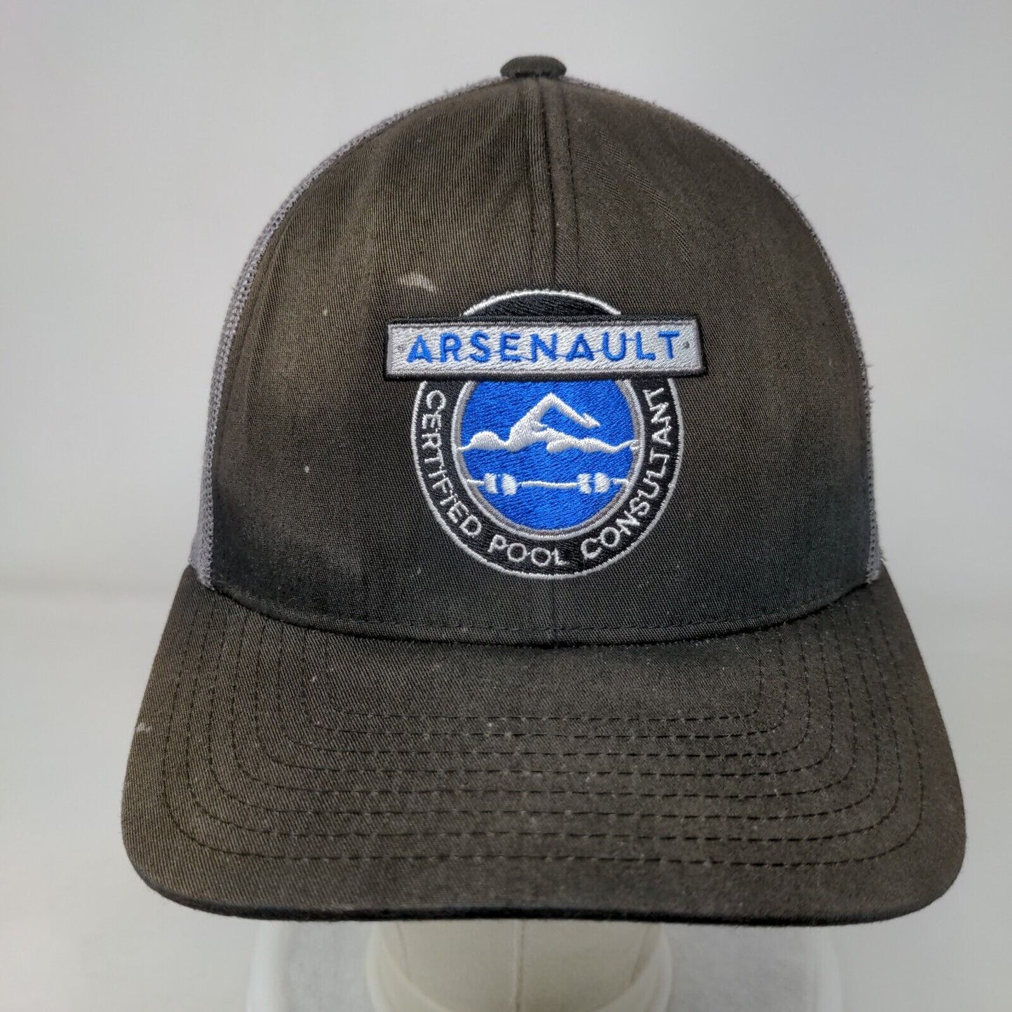 Arsenault Snapback Mesh Back Trucker Hat Multi One Size Embroidered