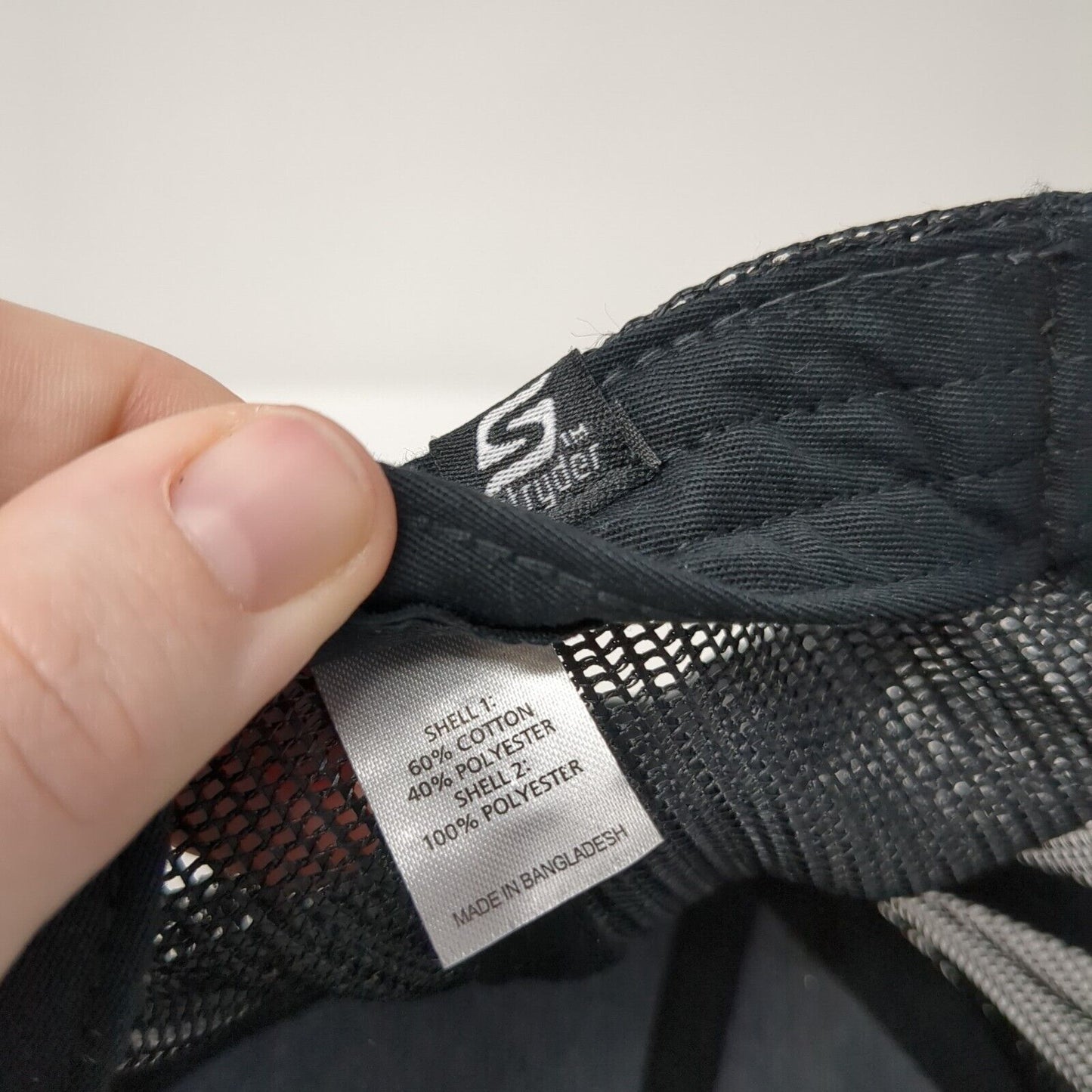 Brundage Snapback Trucker Hat`Gray One Size Adjustable Mesh Back Richardson