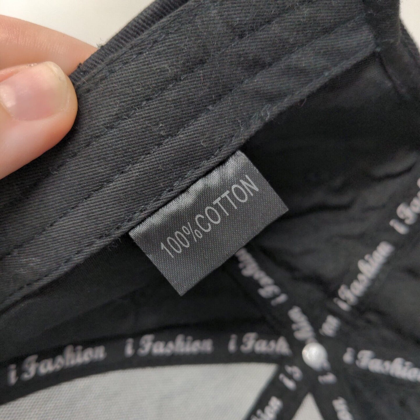 Not Broken Slideback Hat Black One Size Adjustable Vent Holes 6 Panel