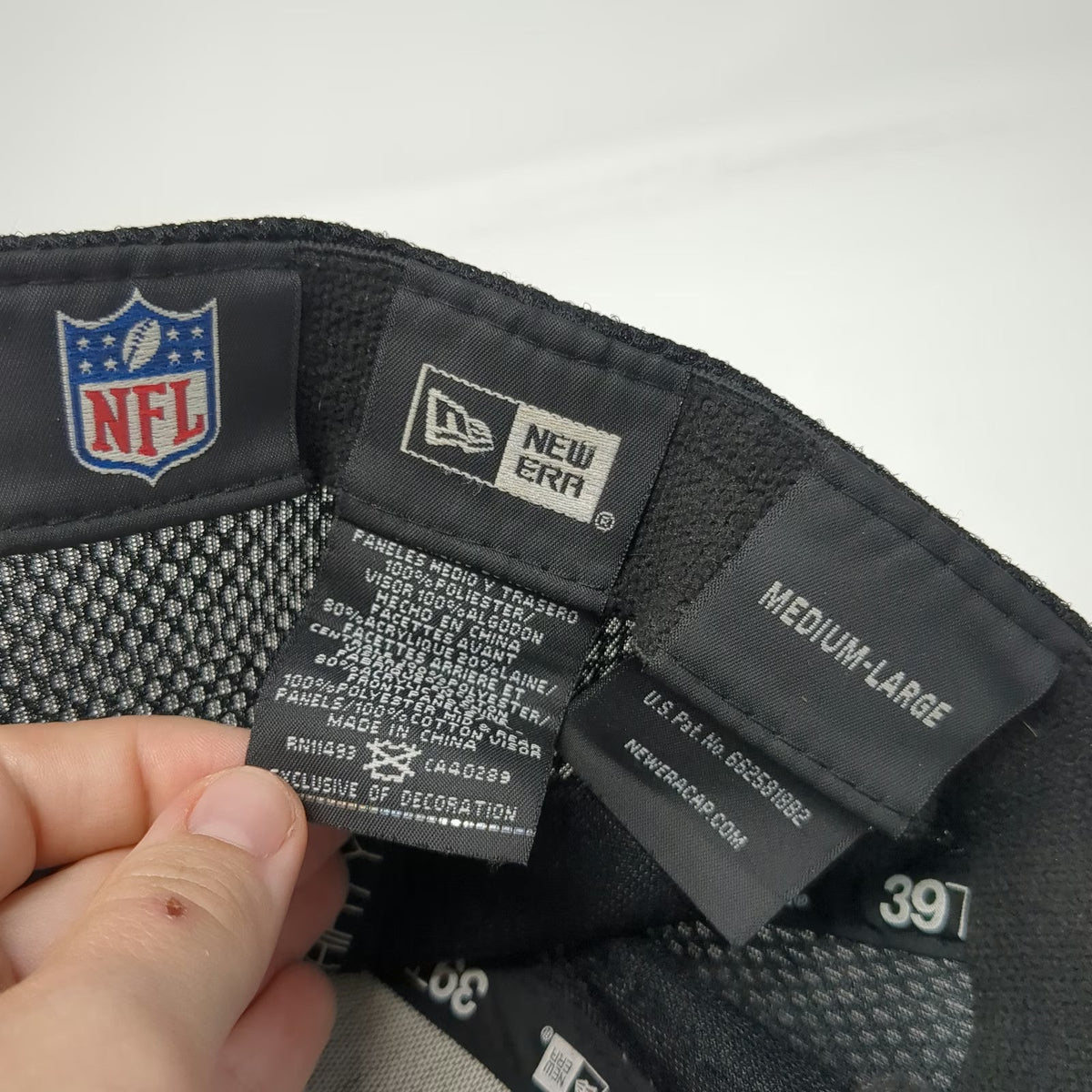 New Era Baseball Cap Gray L NFL Seattle Seahawks Logo Mesh Back Stretch Fit Hat