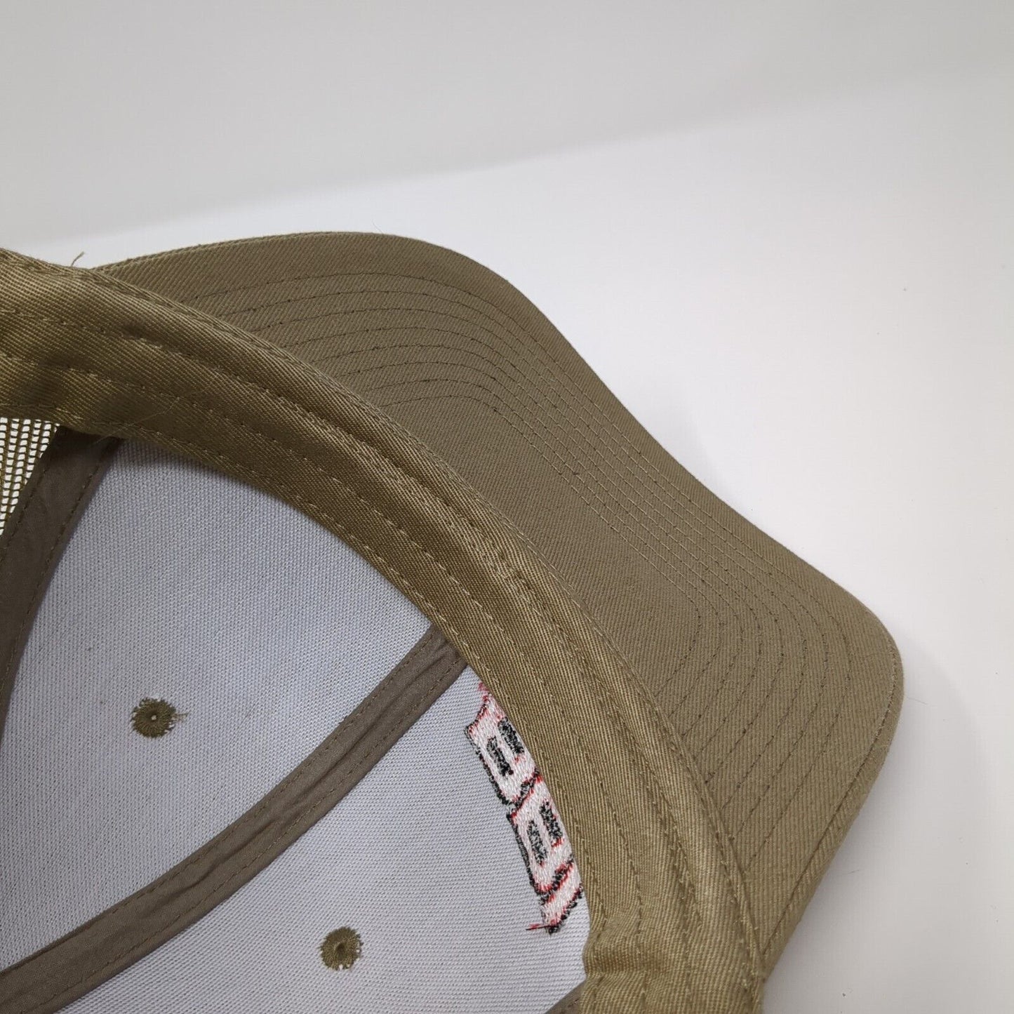 BBI Snapback Mesh Back Trucker Hat Tan One Size Solid Port Authority