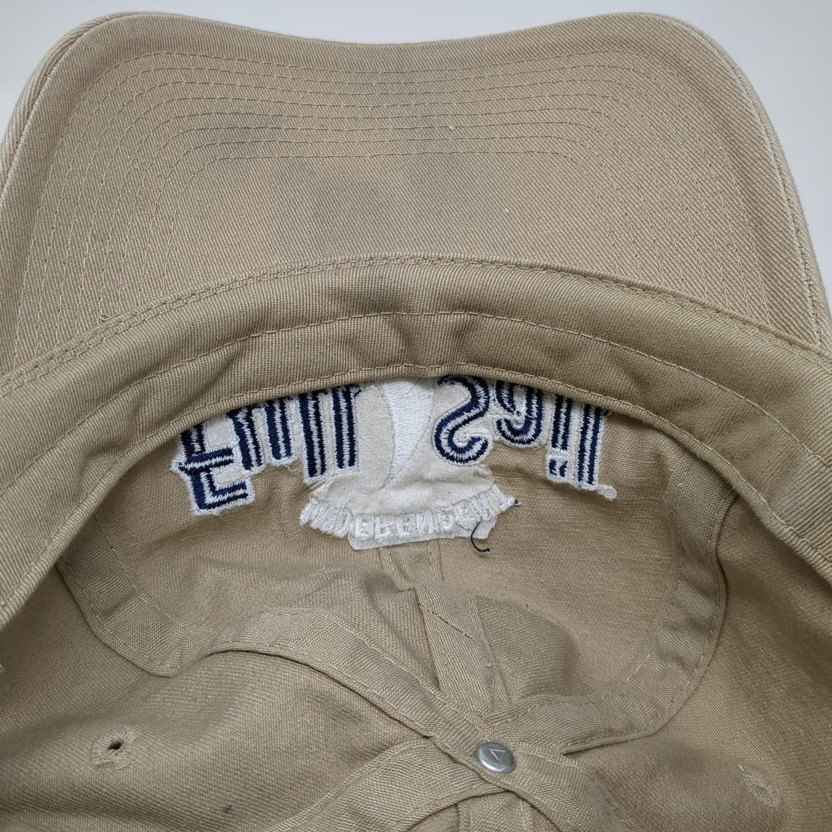 '47 Baseball Cap Beige Blue White One Size Full Sail Brewing Hood River Oregon