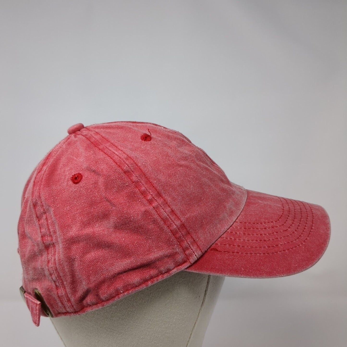 Divided by H&M Slideback Hat Red One Size Adjustable Vented Holes 6 Panel Blank