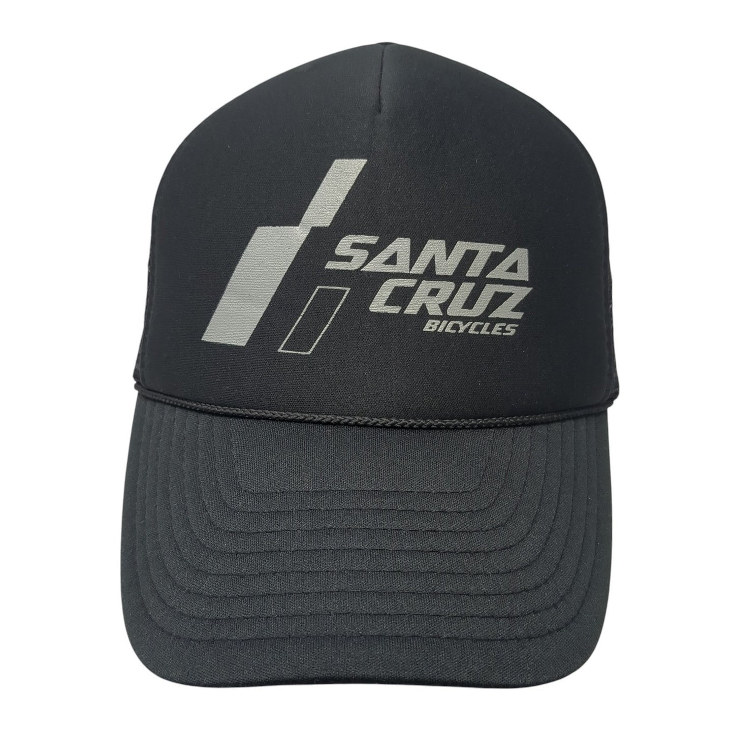 Santa Cruz Bicycles Snapback Mesh Back Trucker Hat Black One Size Nissin