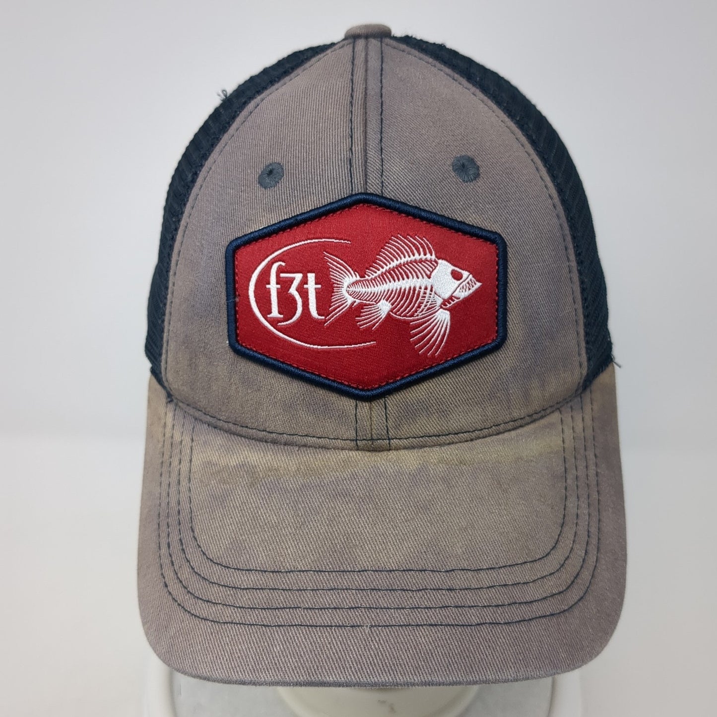 F3T Fish Patch Strapback Trucker Hat Multicolor One Size Costa Del Mar