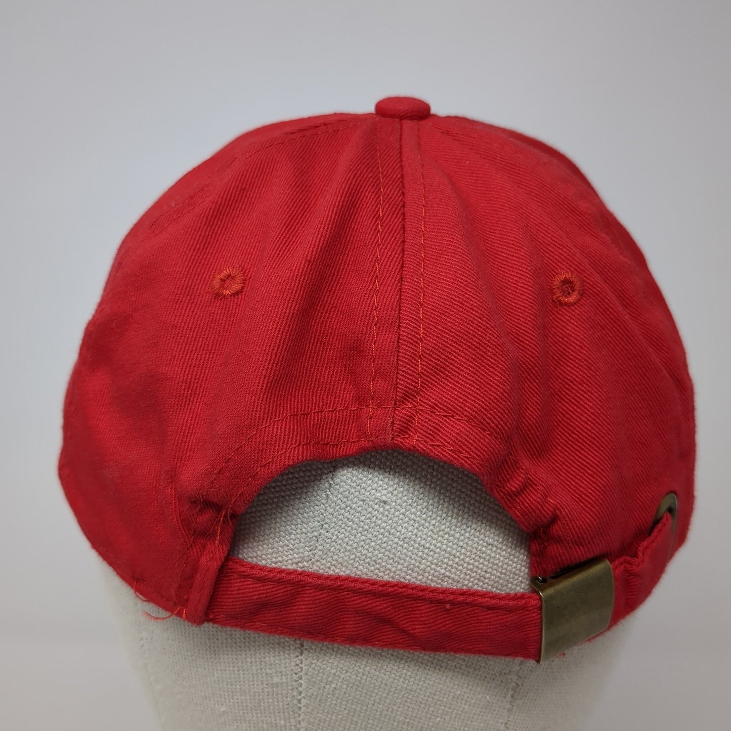 Lifeguard Slideback Baseball Cap Red One Size Adjustable Embroidered 6 Panel