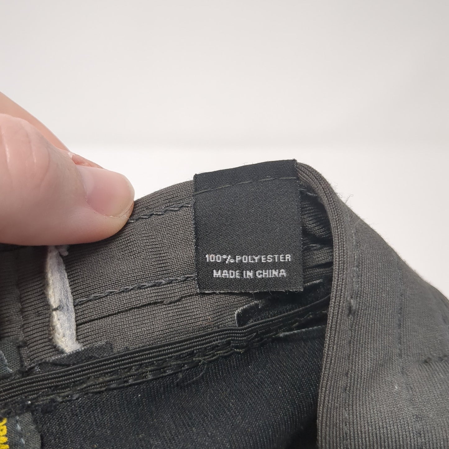 Letter H Fitted Hat Black Medium Embroidered Richardson Performance