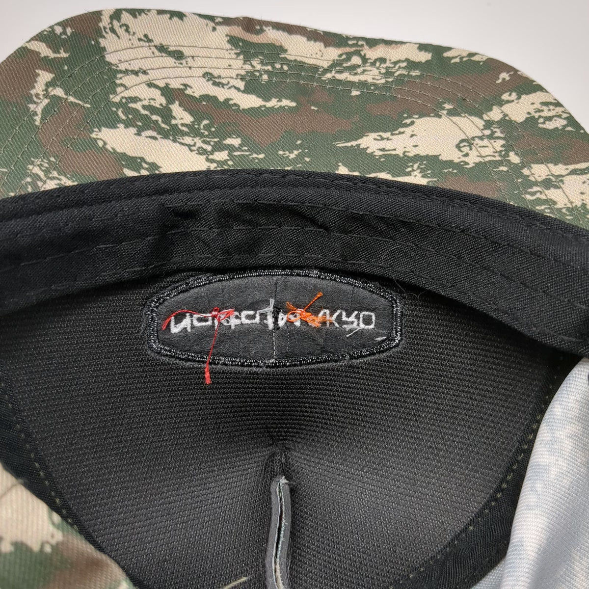 Nokta Makro 5 Panel Green Beige Camo One Size Slideback Adjustable Logo Hat