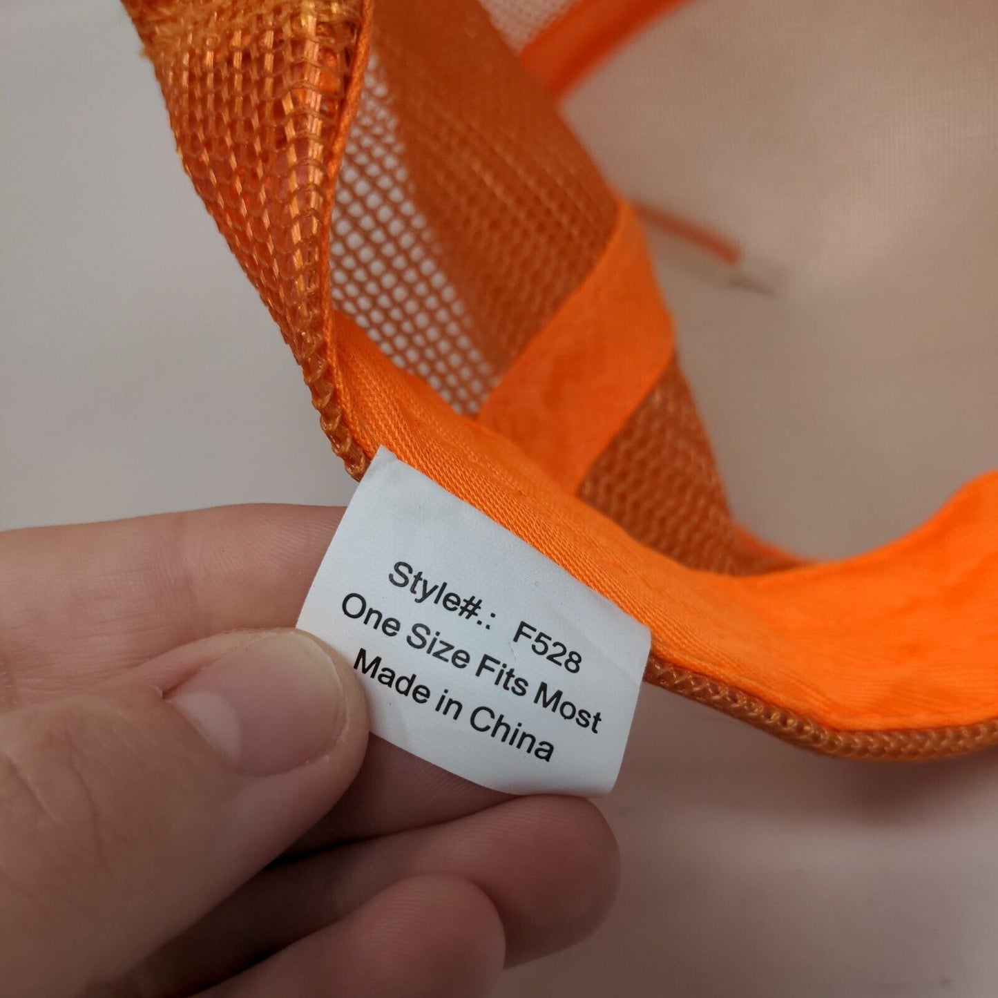 ACHD Snapback Mesh Back Trucker Hat Orange OSFM Solid Direct Caps