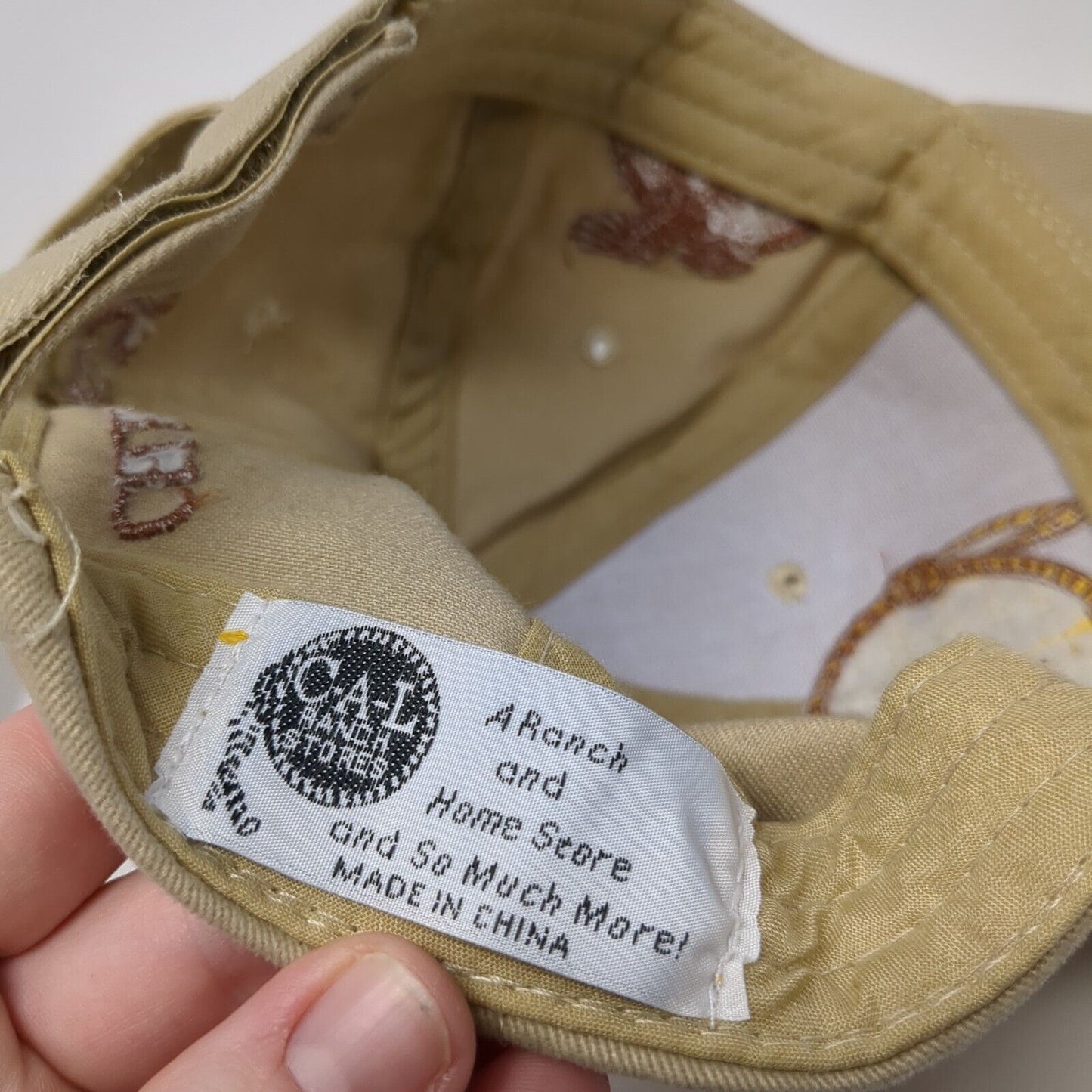 CAL Ranch Stores 50th Anniversary Georgia Boot Slideback Hat Tan OS Adjustable