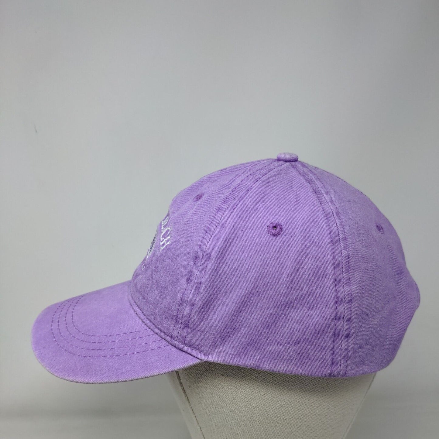 Myrtle Beach South Carolina Strapback Hat Purple One Size Triangle