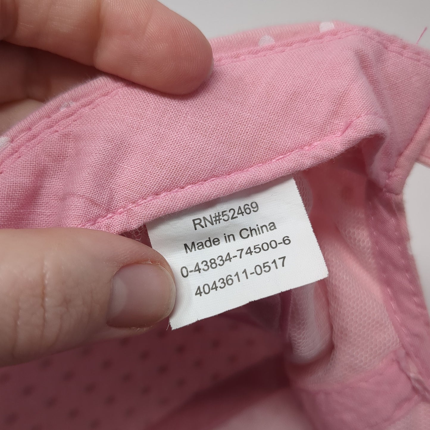 Unbranded Strapback Baseball Cap Pink One Size Adjustable Polka Dot Blank