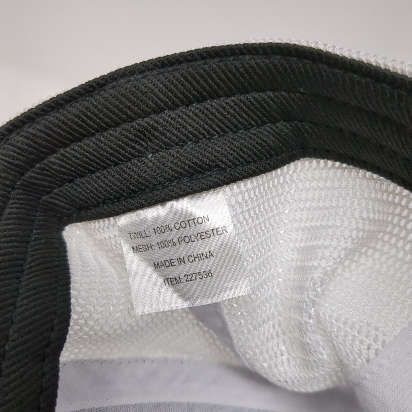 Platt Fitted Mesh Back Trucker Hat Black One Size Colorblock 6 Panel