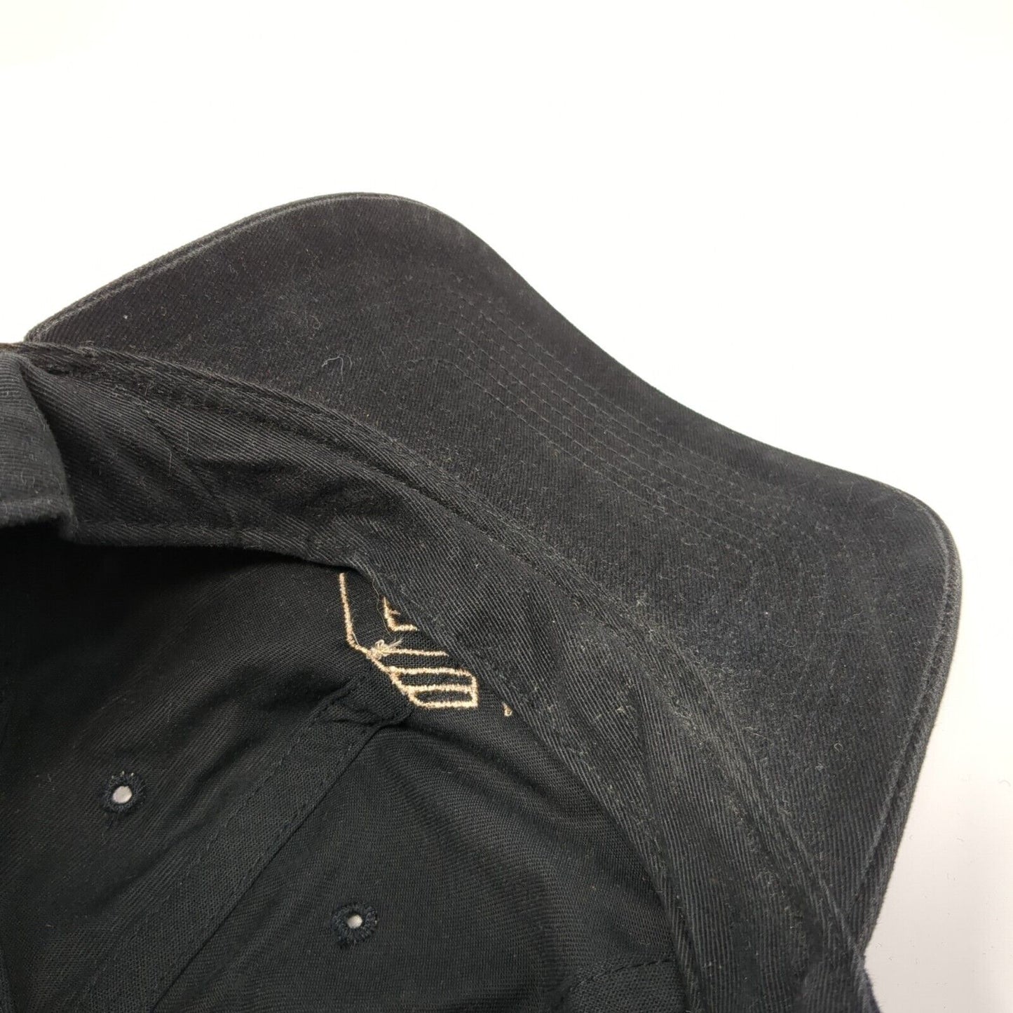 Richardson Slideback Hat Black One Size Embroidered Logo Adjustable