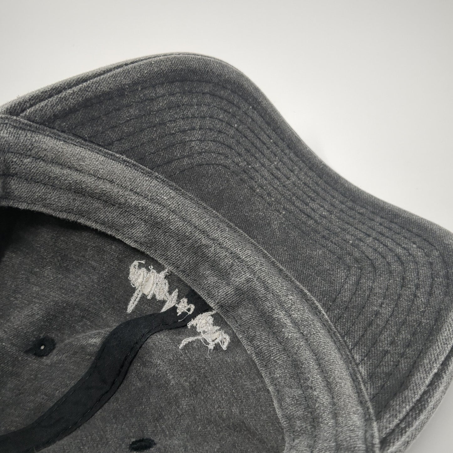 Alpha Phi Slideback Baseball Cap Gray One Size Adjustable Embroidered Dalix