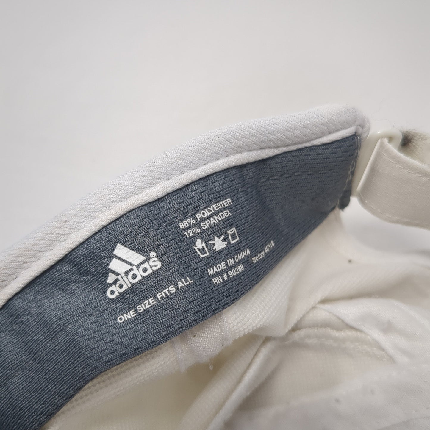 Adidas Adizero Strapback Baseball Cap White One Size Adjustable Embroidered
