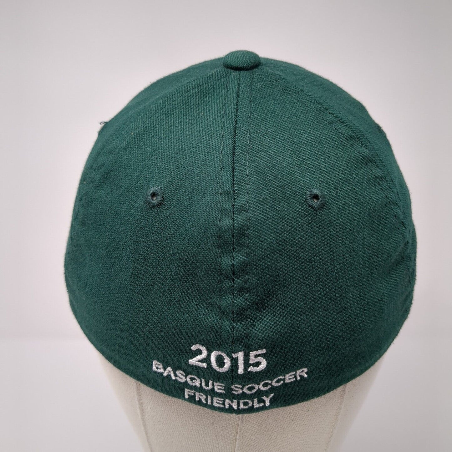 Basque Soccer Friendly 2015 Fitted Hat Green XS-S Solid Embroidered