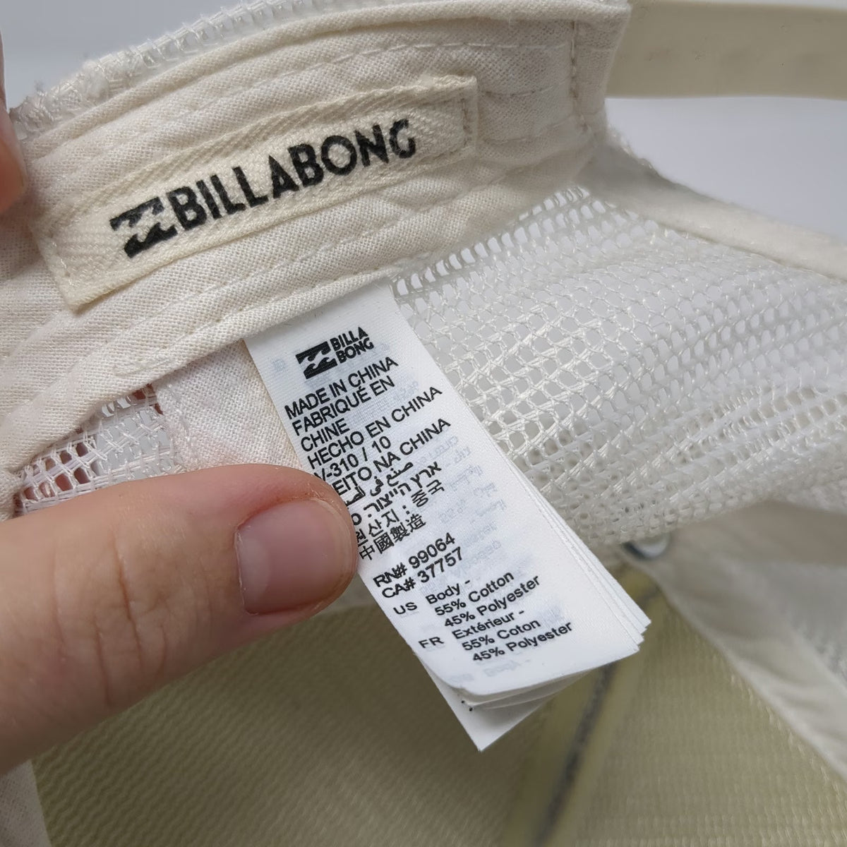 Billabong Trucker Hat Gray One Size Mesh Snapback Wave Logo Patch Surf Beach