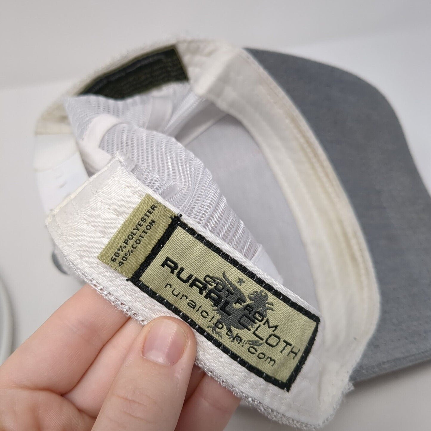 America Est 1776 We Grow Beer Snapback Trucker Hat Gray OS Mesh Back Rural Cloth