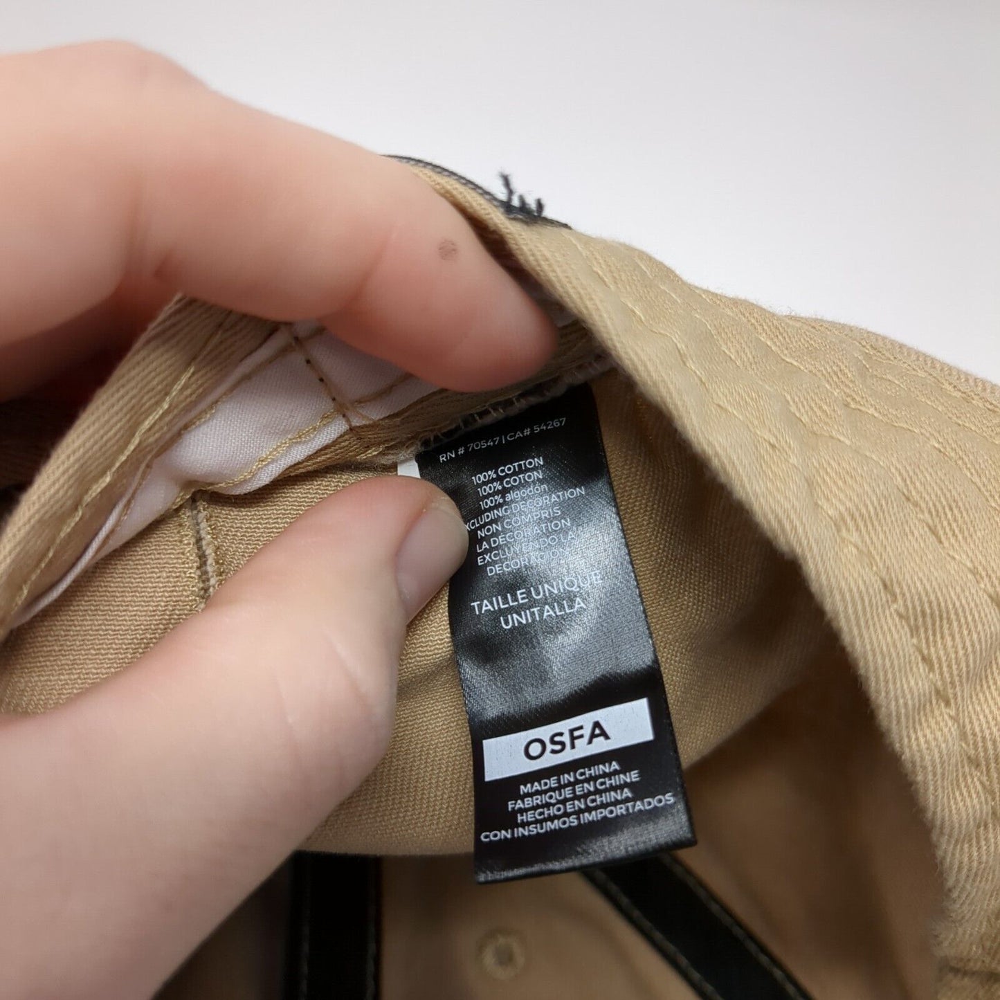 '47 Brand Slideback Hat Tan One Size Adjustable Embroidered 6 Panel