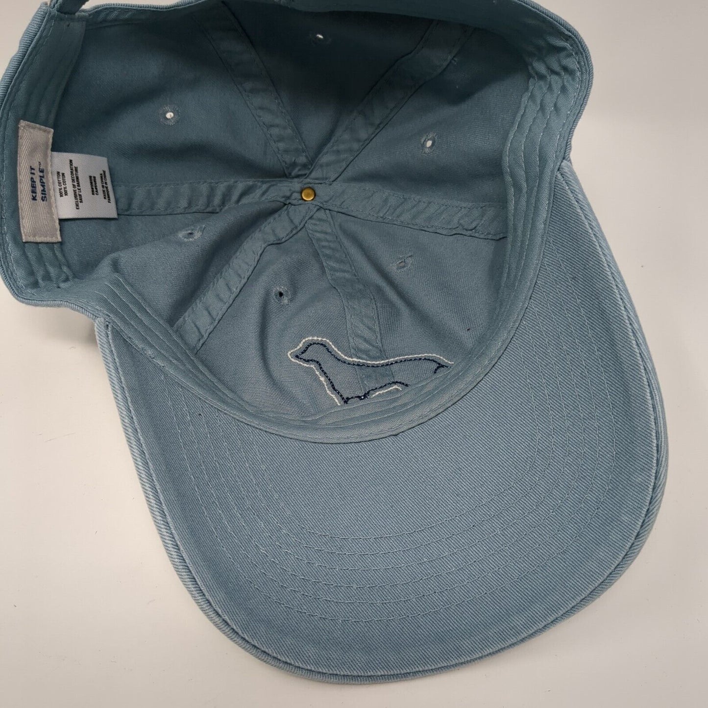 Life is Good Slideback Hat Blue One Size Adjustable Embroidered Keep It Smile