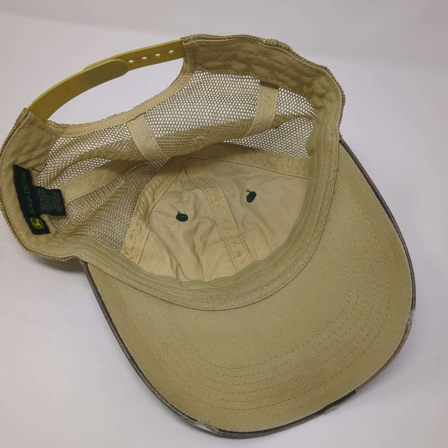 John Deere Snapback Trucker Hat Multicolor One Size Adjustable Mesh Back Camo