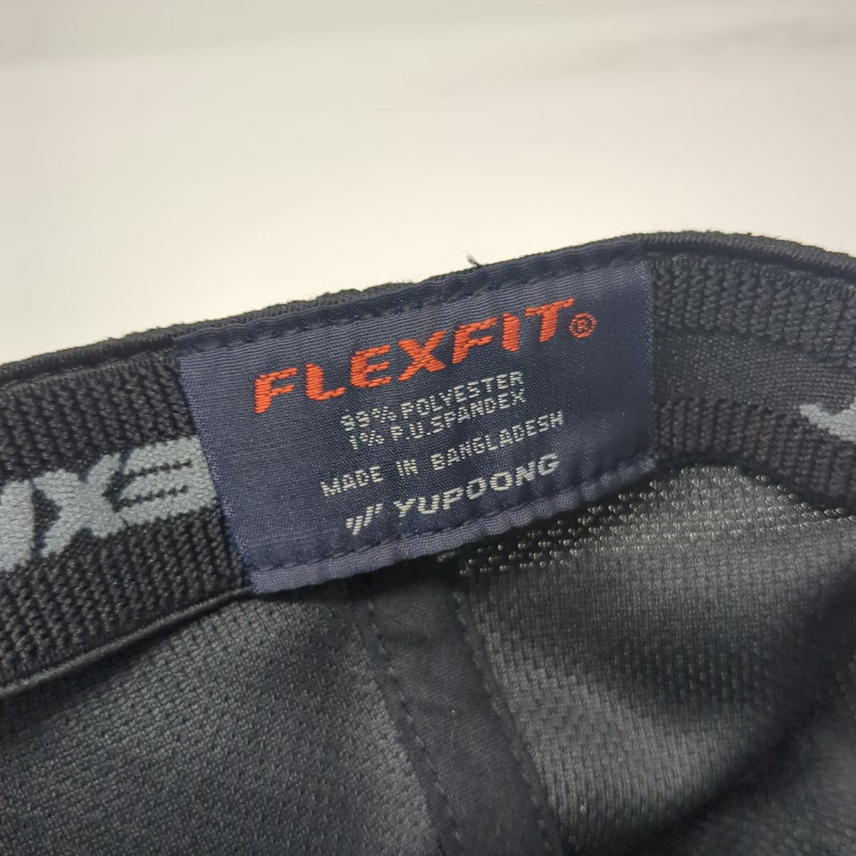 Flexfit Baseball Cap Black One Size Equifax Logo Embroidered Promo Fitted Hat