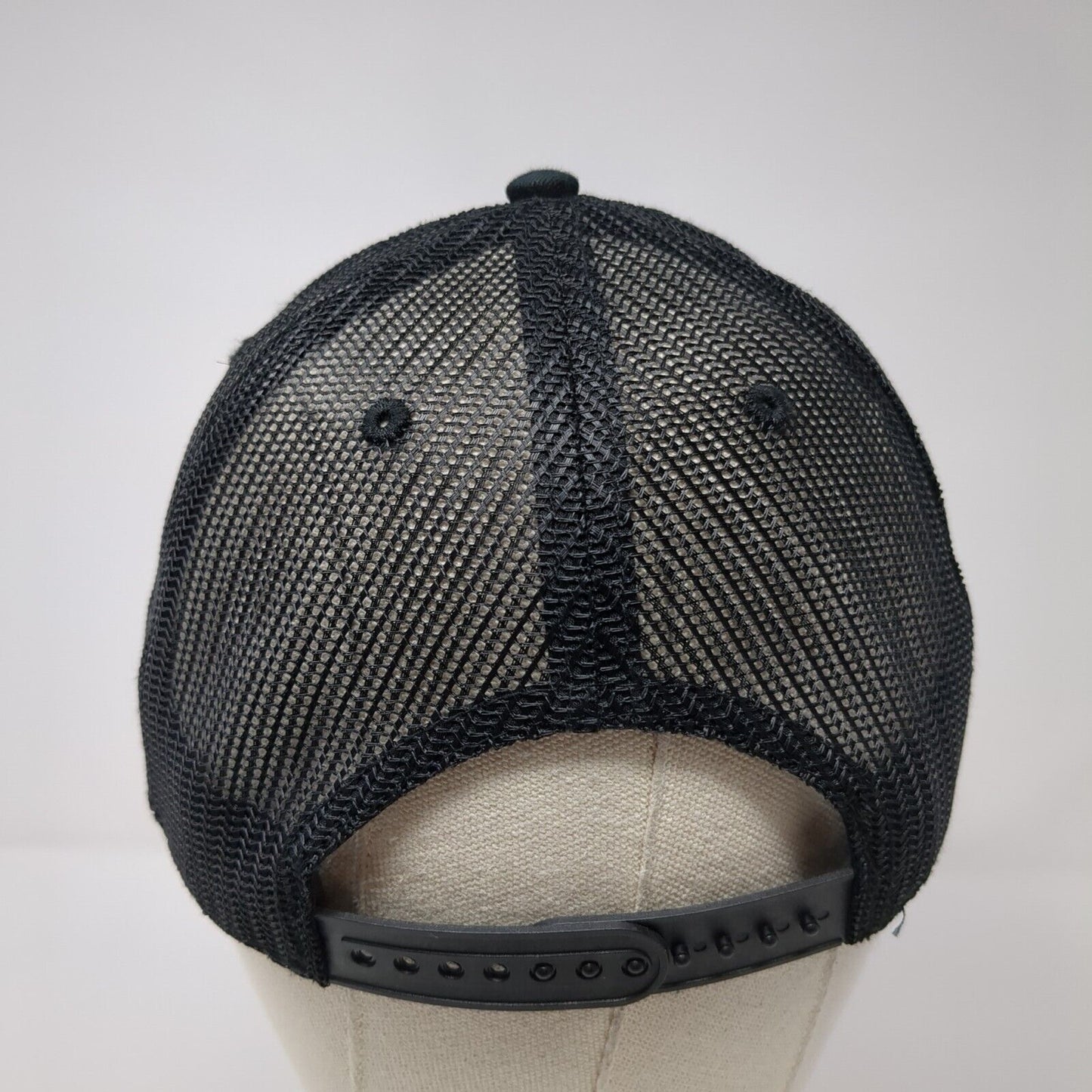 Arizona Patch Snapback Mesh Back Trucker Hat Black One Size Adjustable
