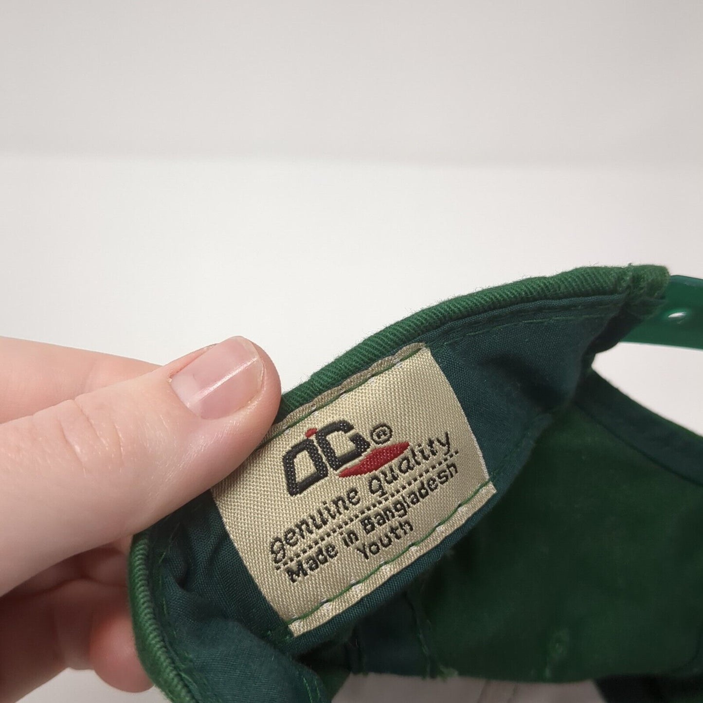 Letter E Snapback Hat Green Youth One Size Adjustable Solid Outdoor