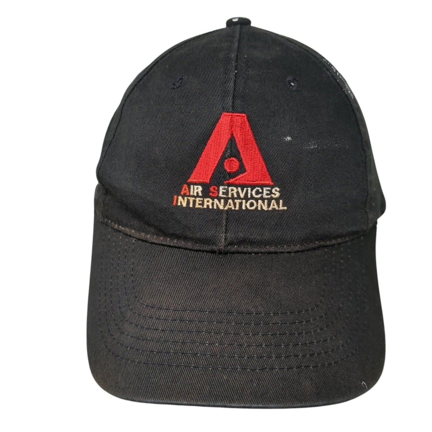 Air Services International Snapback Hat Black One Size Adjustable Sportsman