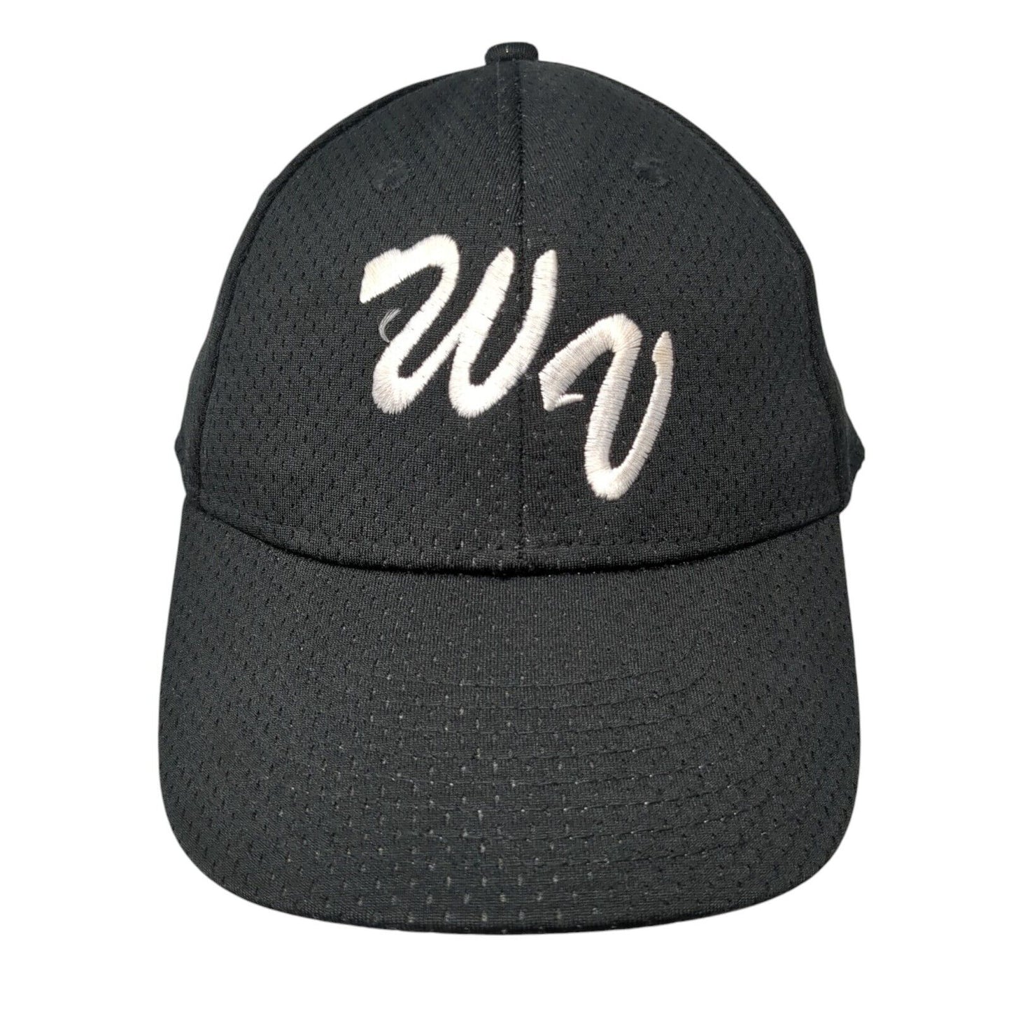 WV Youth Strapback Hat Black One Size Adjustable Embroidered Augusta Sportswear
