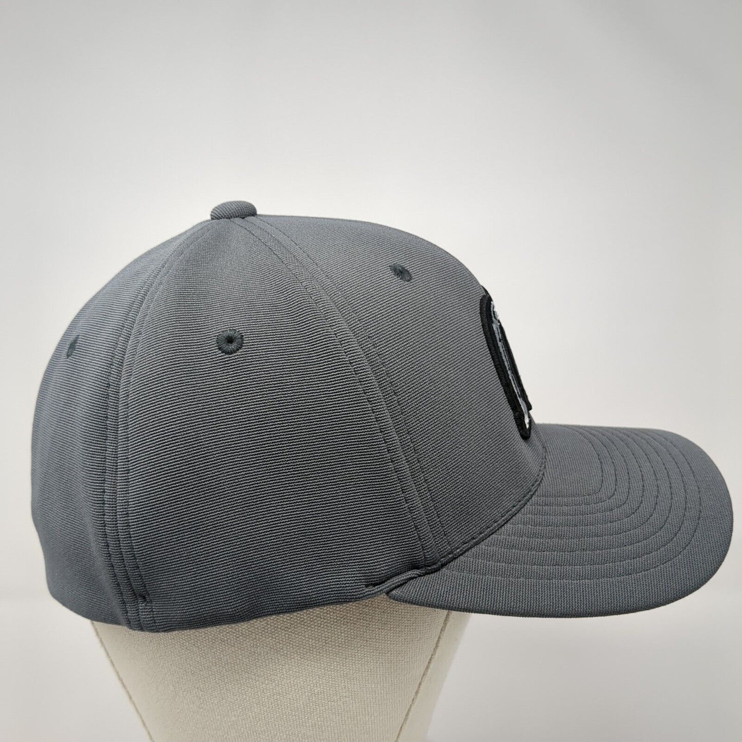 Billings Mustangs Fitted Hat Gray 7 3/8-8 Performance Pacific Headwear
