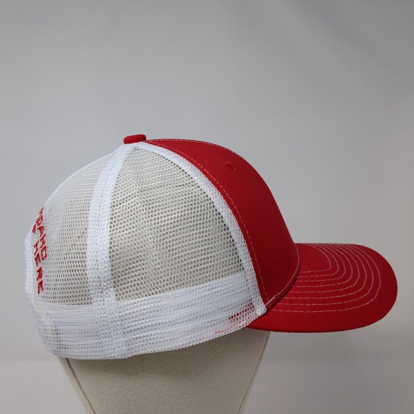 Idaho Farm Bureau Ins Snapback Trucker Hat Red One Size Mesh Back