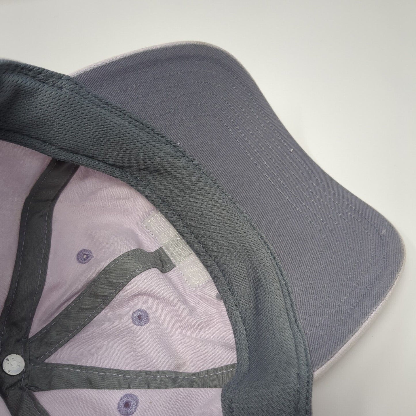Adidas Slideback Hat Purple One Size Adjustable Patch Vented Holes Cotton