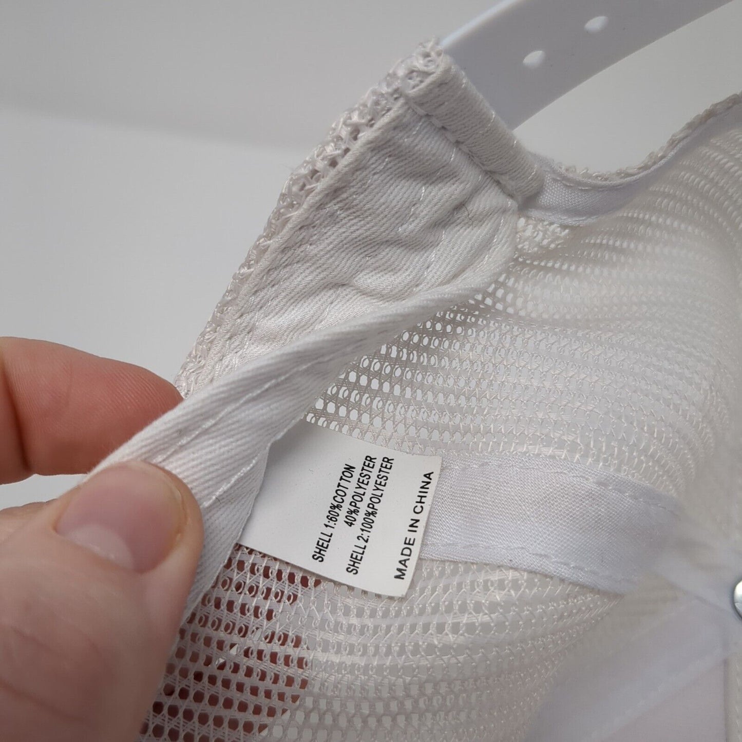 Richardson Snapback Trucker Hat White One Size Adjustable Mesh Back Embroidered