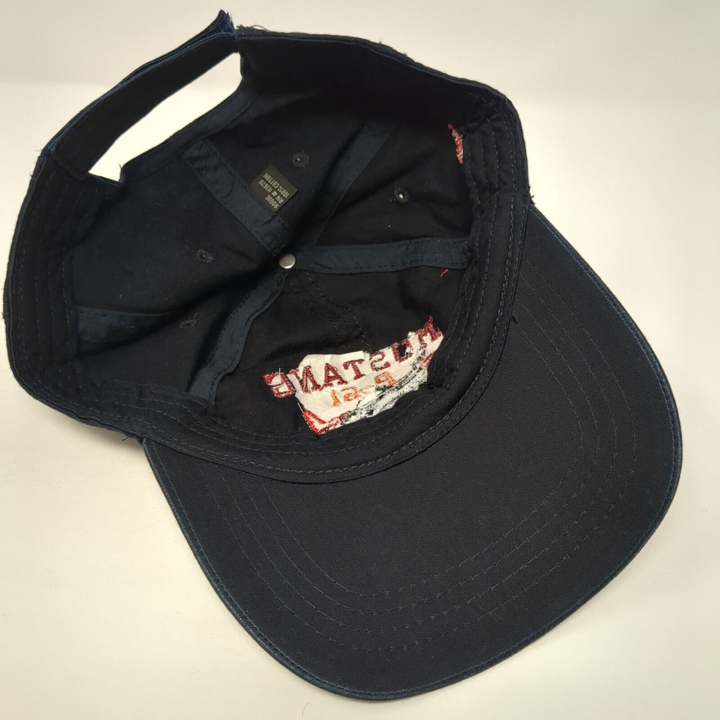 Mustang P-51 Strapback Hat Blue One Size Erickson Aircraft Collection